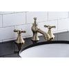 Kingston Brass KC7063BEX Essex 8" Widespread Bathroom Faucet, Antique Brass KC7063BEX